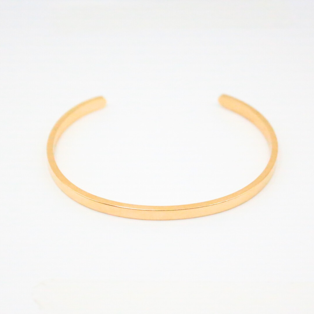 Cuff Bangle Gold -  24K Gold plated, Hypoallergenic