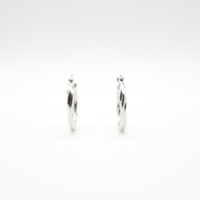 Screw Earrings Silver -  Hypoallergenic