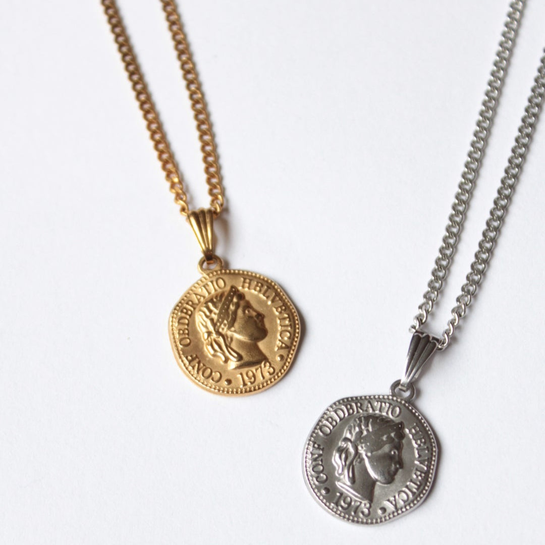 En  |  Coin Chain Necklace Silver
