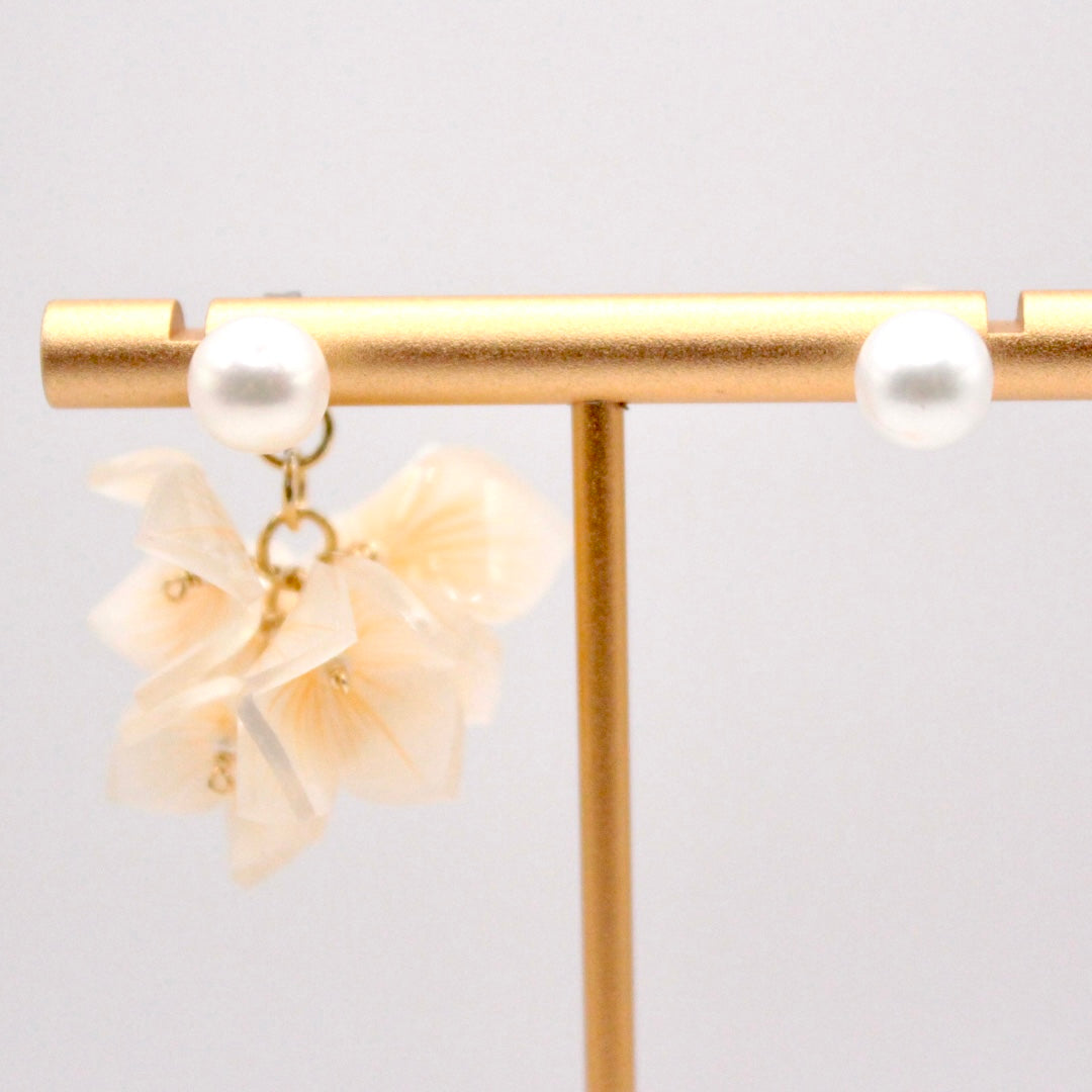 Marimo  |  Crème 2 ways Earrings