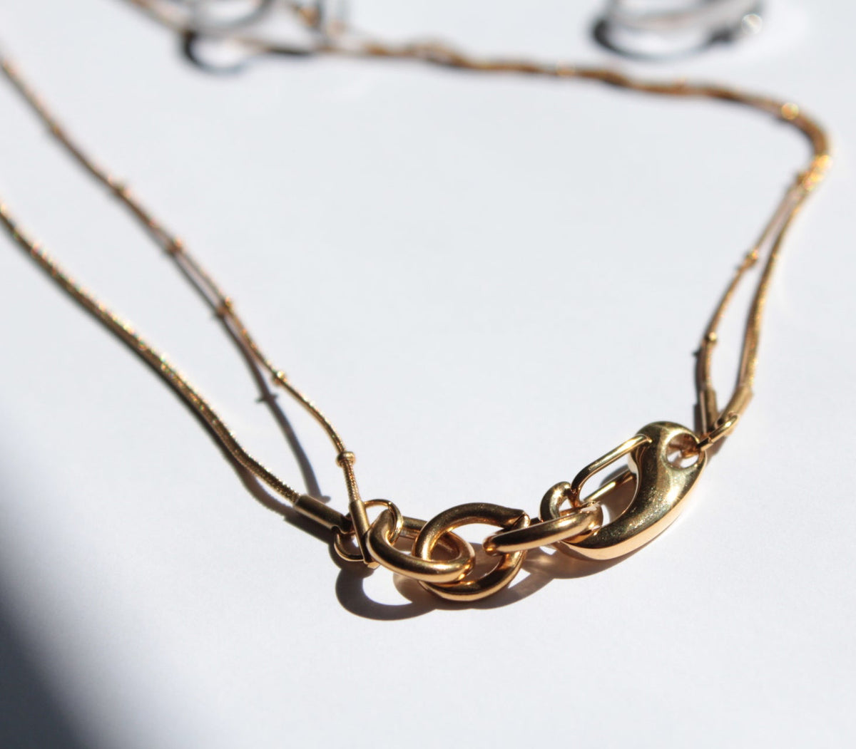 Rika |  Double Chain Necklace Gold