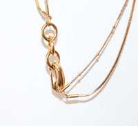 Rika |  Double Chain Necklace Gold