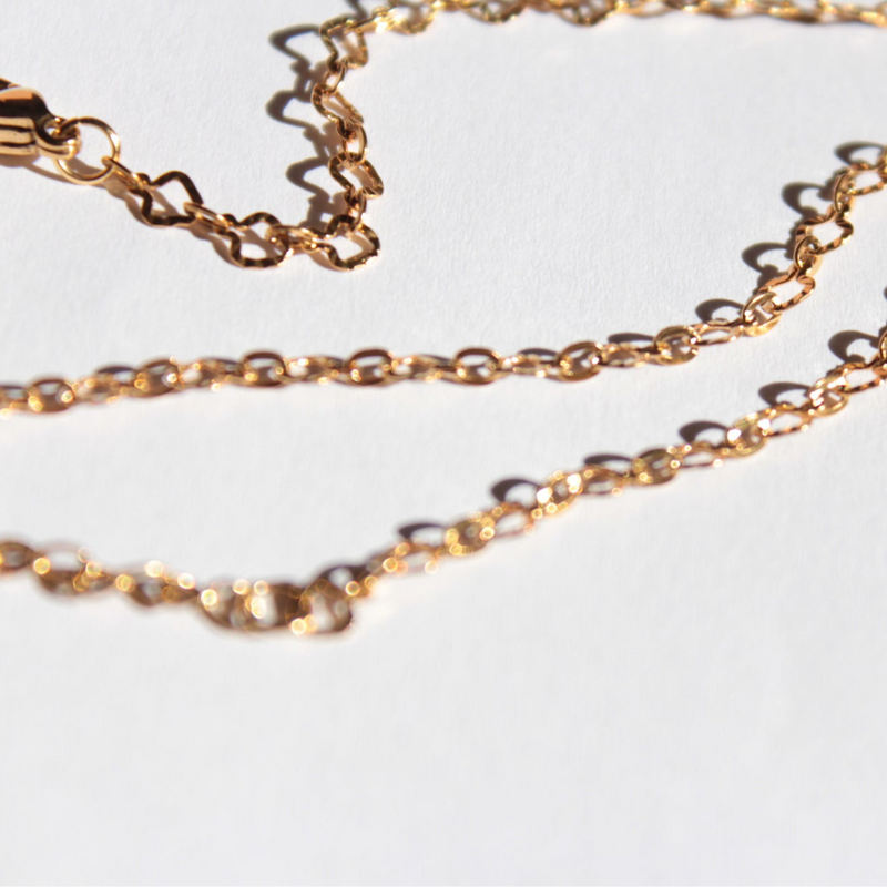 shell gold chain handmade bracelet waterproof and for sensitive skins from melbourne 