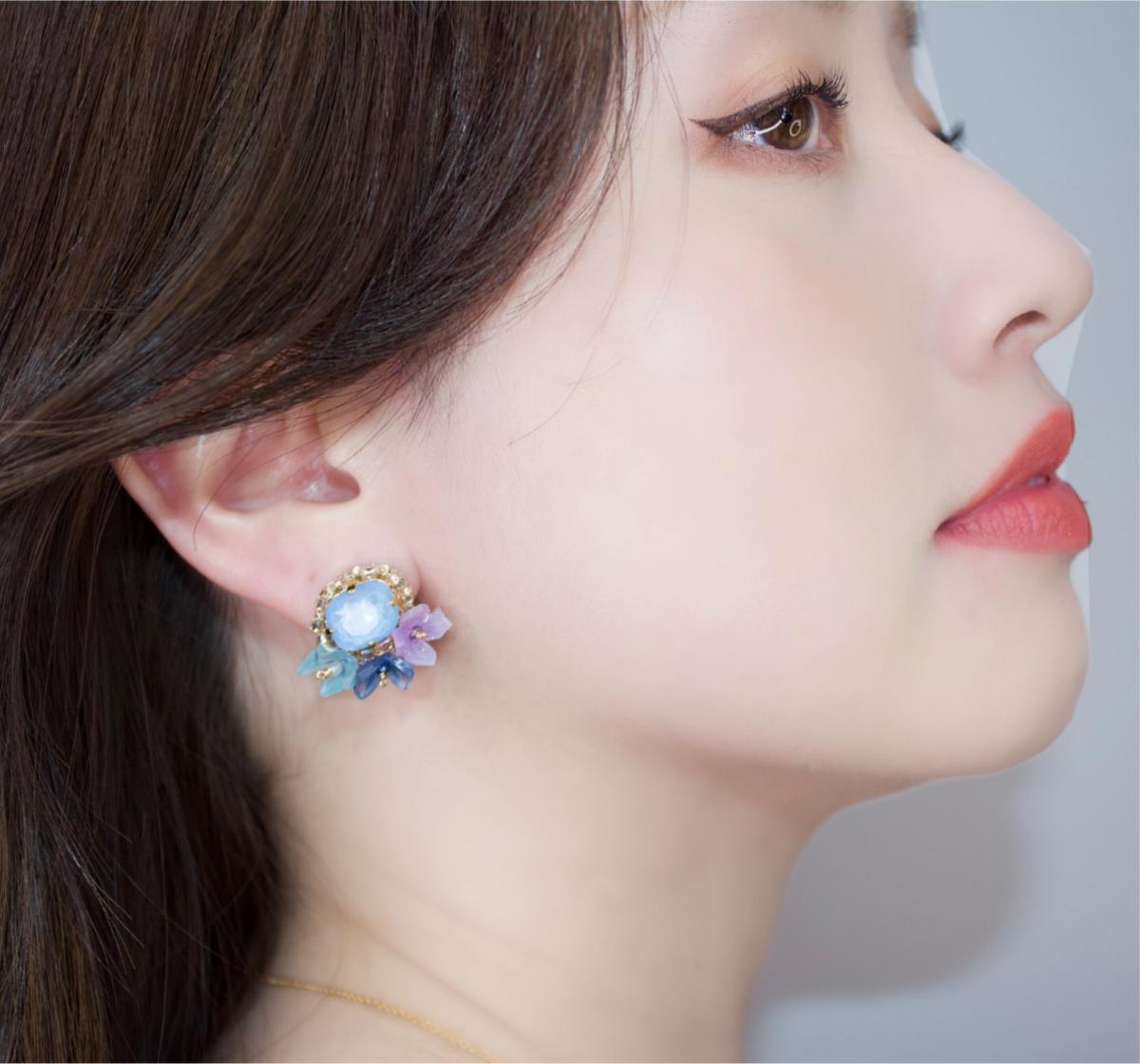 BOUQUET Earrings (Blue Sky) Hypoallergenic