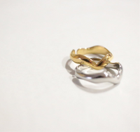 Wave Ring Gold - 24K Gold plated, Hypoallergenic