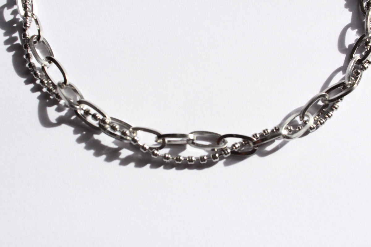 Miyu  |  2 Ways Chain Necklace Silver