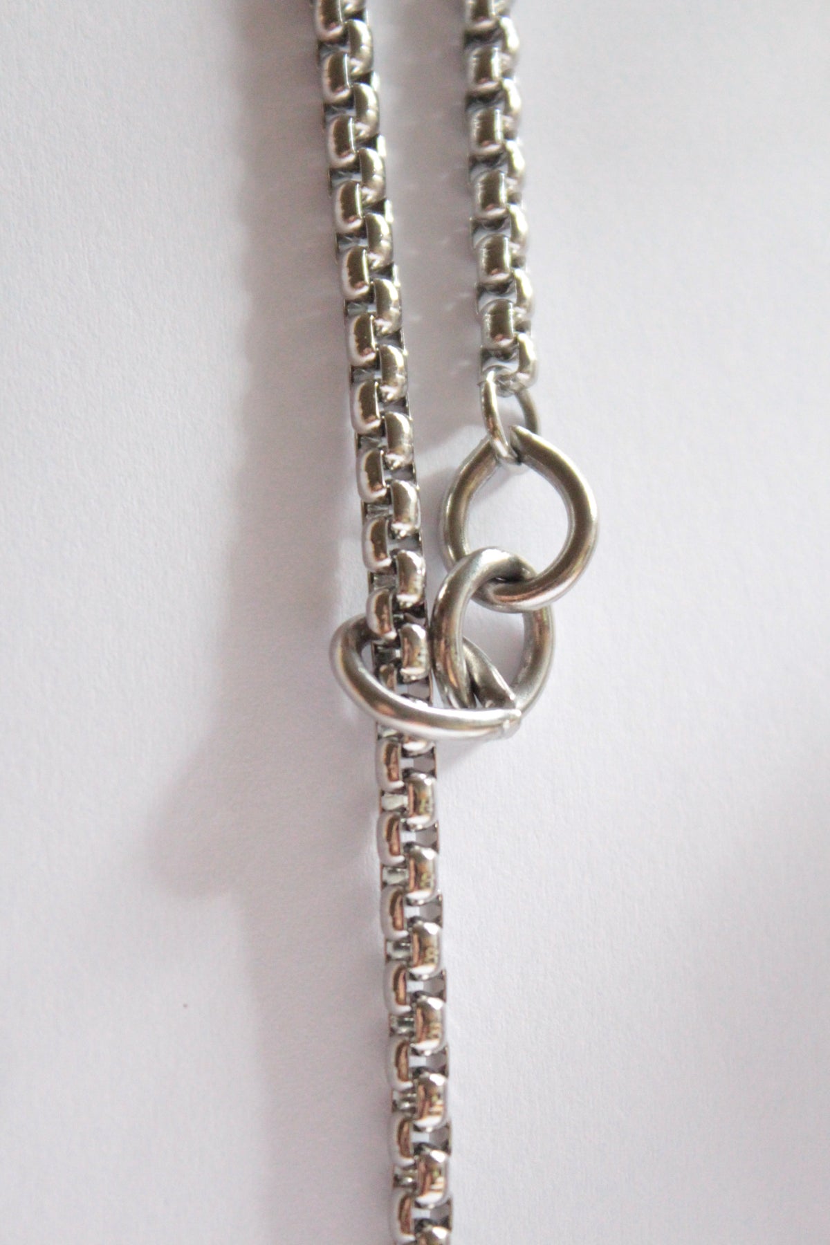Mika  | Chain Fob Necklace Silver
