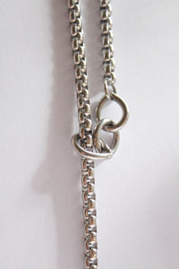Mika  | Chain Fob Necklace Silver