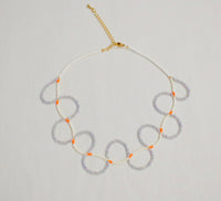 Nami Nami Beads Necklace (Orange) - Hypoallergenic