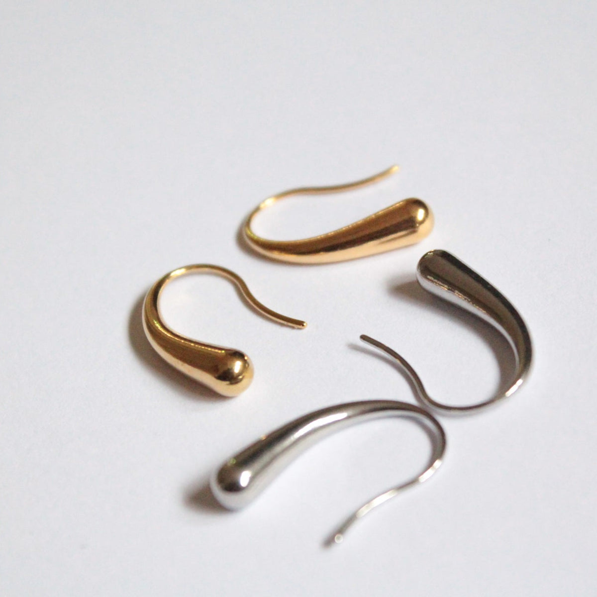 Kaede |  Tear Drops Earrings Silver