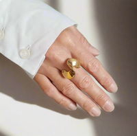 Frill Ring Gold - 24K Gold plated, Hypoallergenic