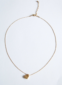 Ine | Grain Charm Chain Necklace Gold