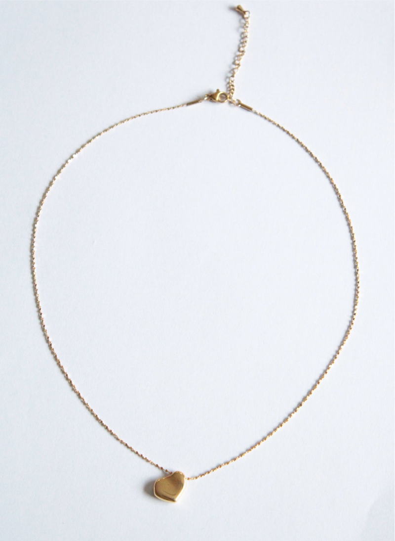 Ine | Grain Charm Chain Necklace Gold