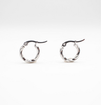 Nazu |  Hoop Earrings Silver