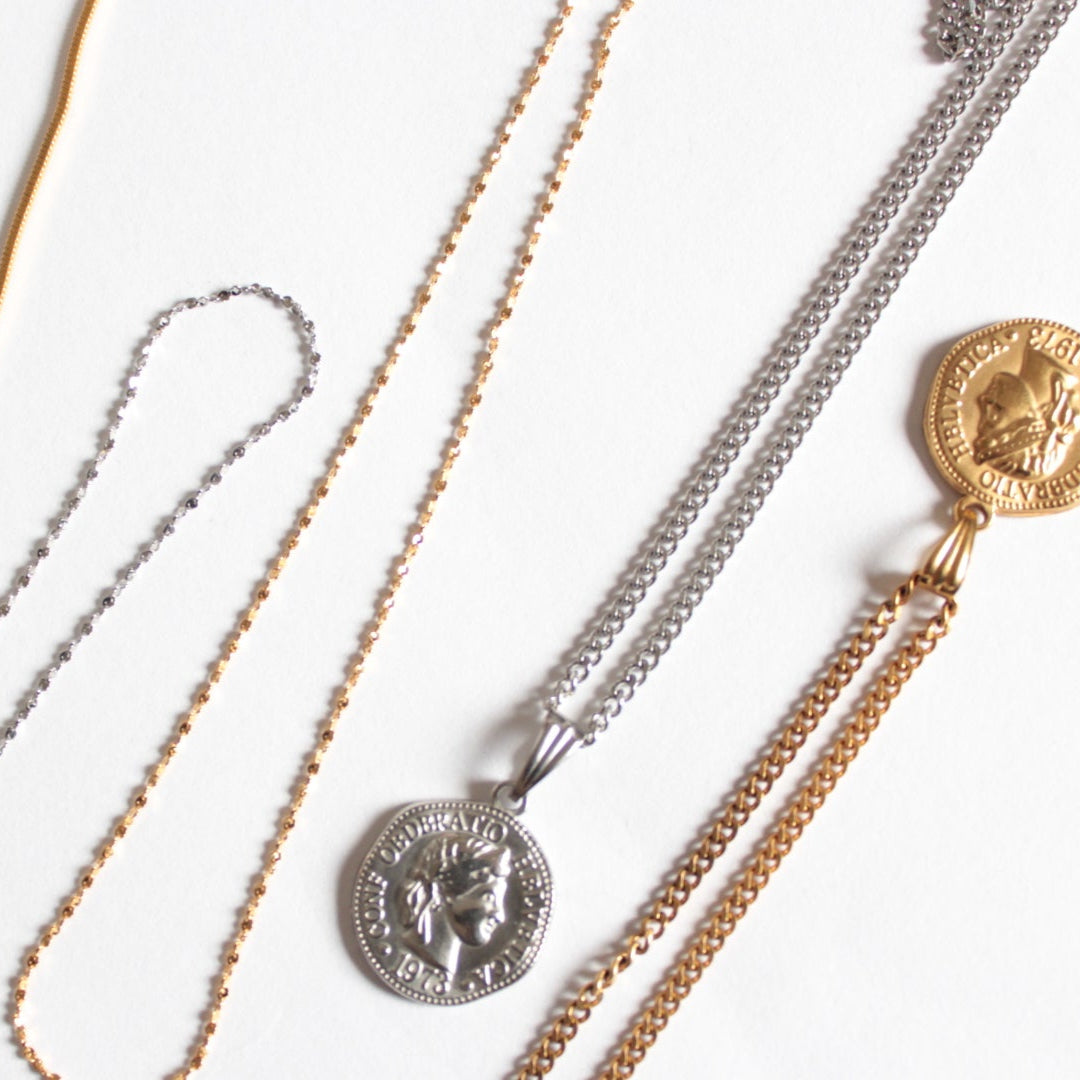 En  |  Coin Chain Necklace Silver