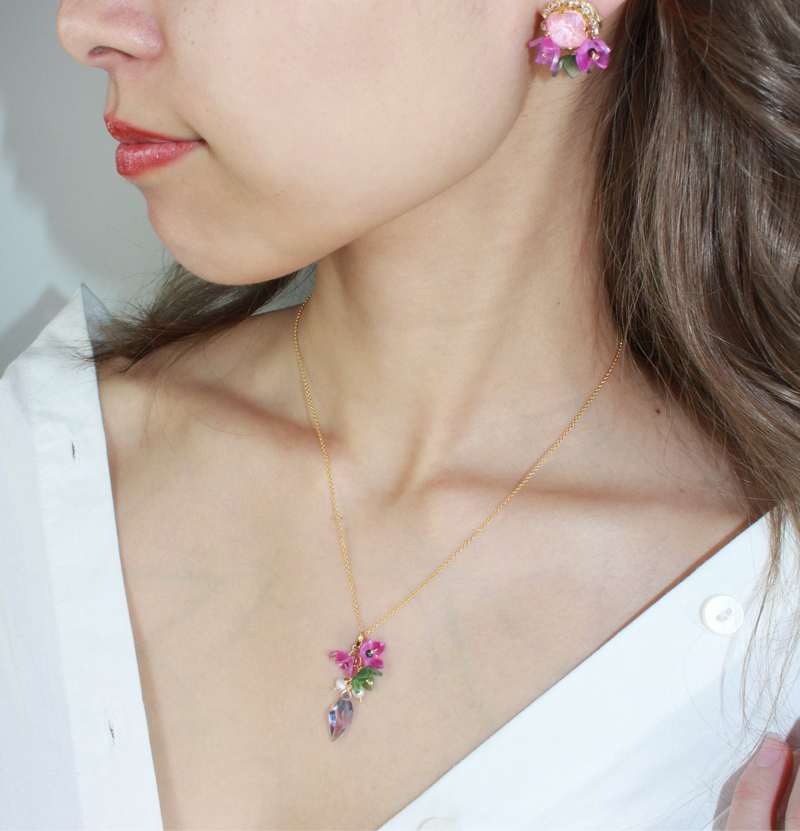 BOUQUET Necklace (Pink) 14K gold-filled