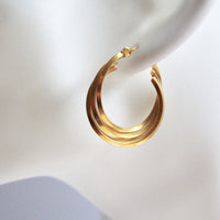 Toki  |  Hoop Earrings Gold
