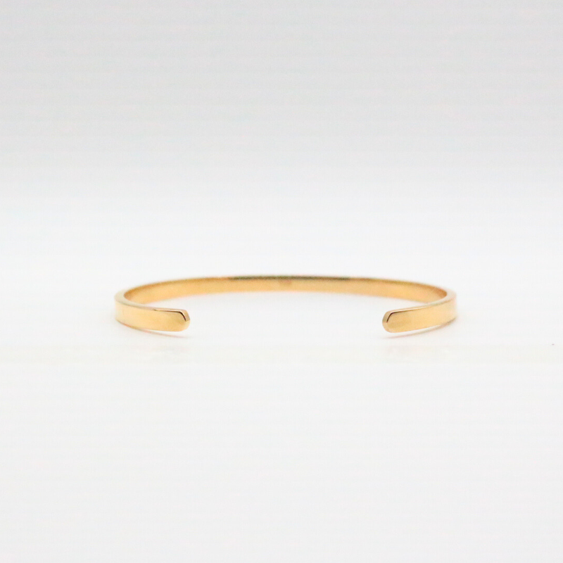 Cuff Bangle Gold -  24K Gold plated, Hypoallergenic