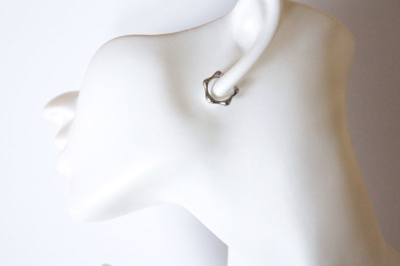 Ponde  |  Hoop Earrings Silver