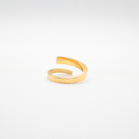 Spiral Ring Gold N - Ion plated, Hypoallergenic