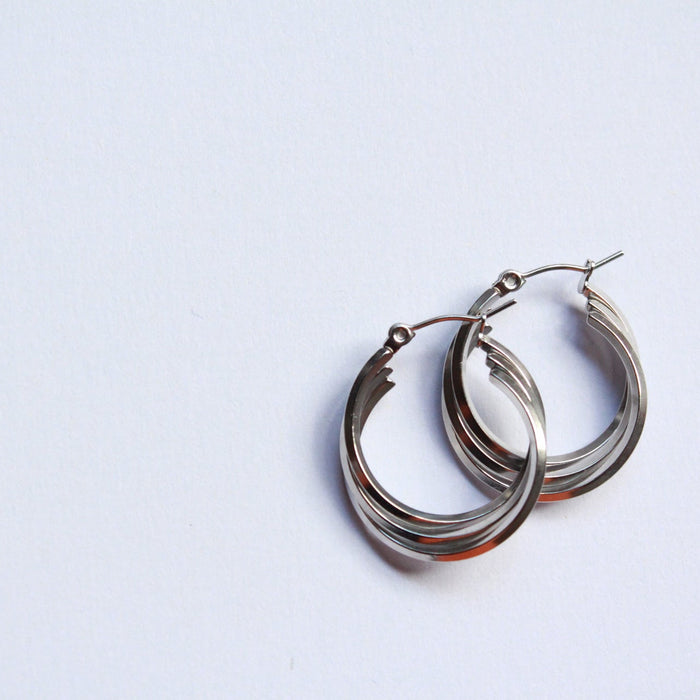 Toki  |  Hoop Earrings Silver
