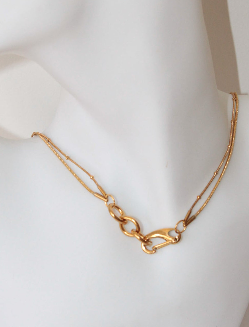 Rika |  Double Chain Necklace Gold