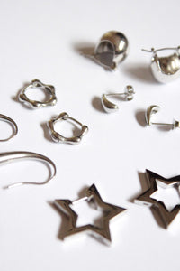Ponde  |  Hoop Earrings Silver