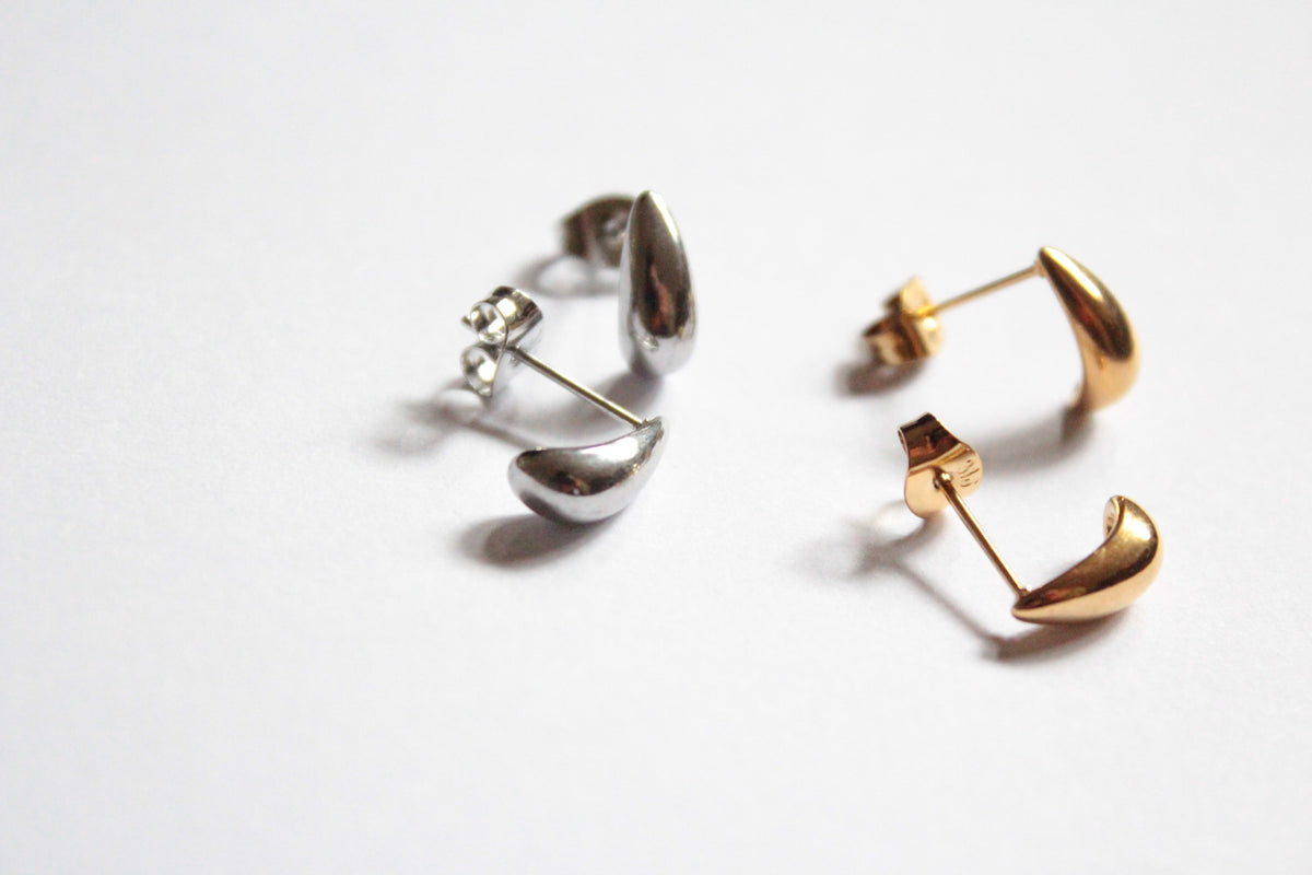 Aoi |  Tear Drops Earrings Silver