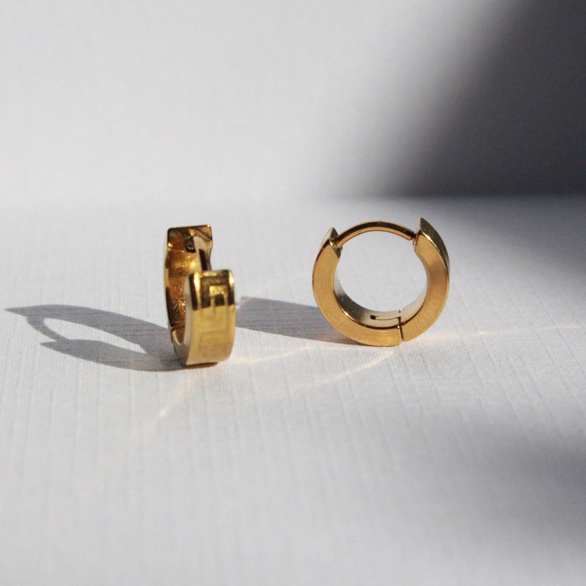 Maya | Meander Hoop Earrings Gold