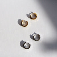 Maya | Meander Hoop Earrings Gold