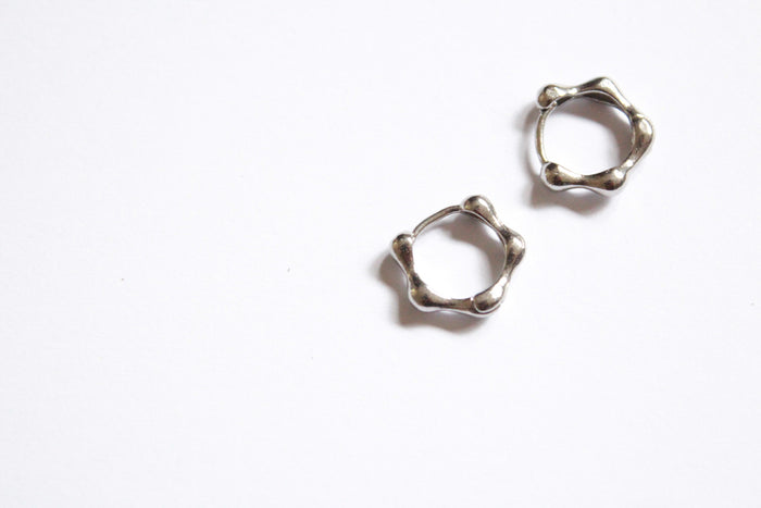 Ponde  |  Hoop Earrings Silver
