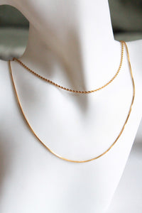 Taki |  Double Chain Necklace Gold