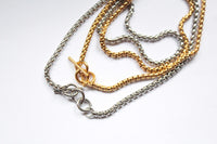 Mika  | Chain Fob Necklace Silver