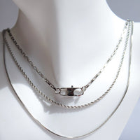 Taki |  Double Chain Necklace Silver