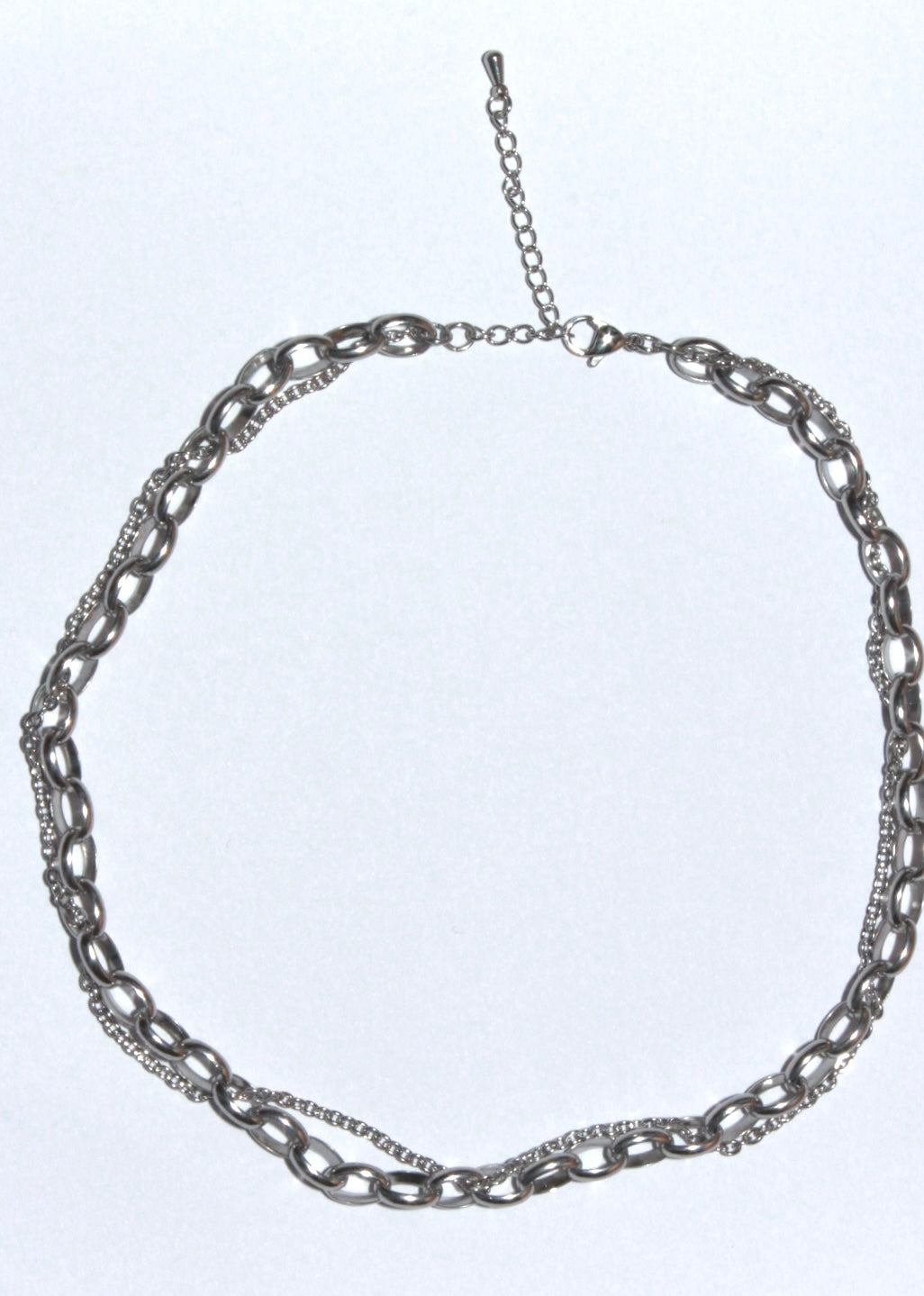 Moe  |  Oval Chain Necklace Silver