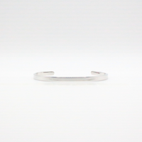 Cuff Bangle Silver - Rhodium plated, Hypoallergenic