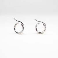 Nazu |  Hoop Earrings Silver