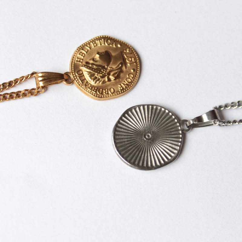 En  |  Coin Chain Necklace Silver