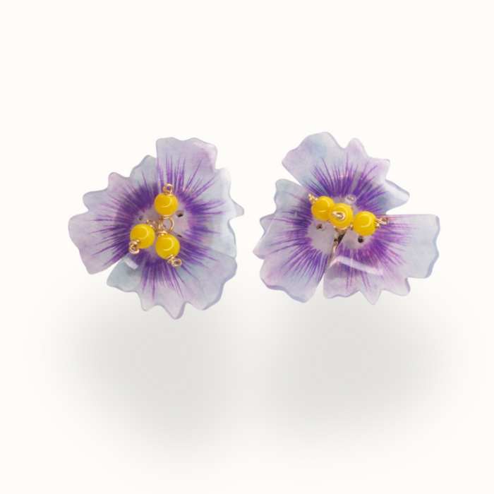 CHŌ CHŌ Earrings (Purple) Hypoallgenic