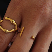 Seri  |  Line Open Ring Gold