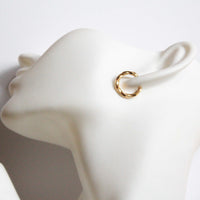 Seri |  One Touch Hoop Earrings Gold