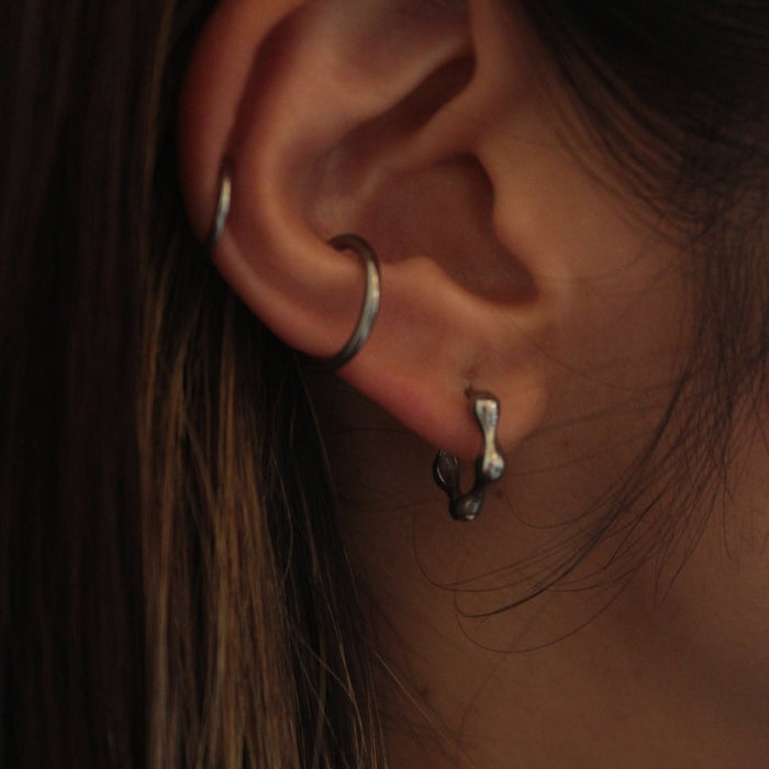 Ponde  |  Hoop Earrings Silver