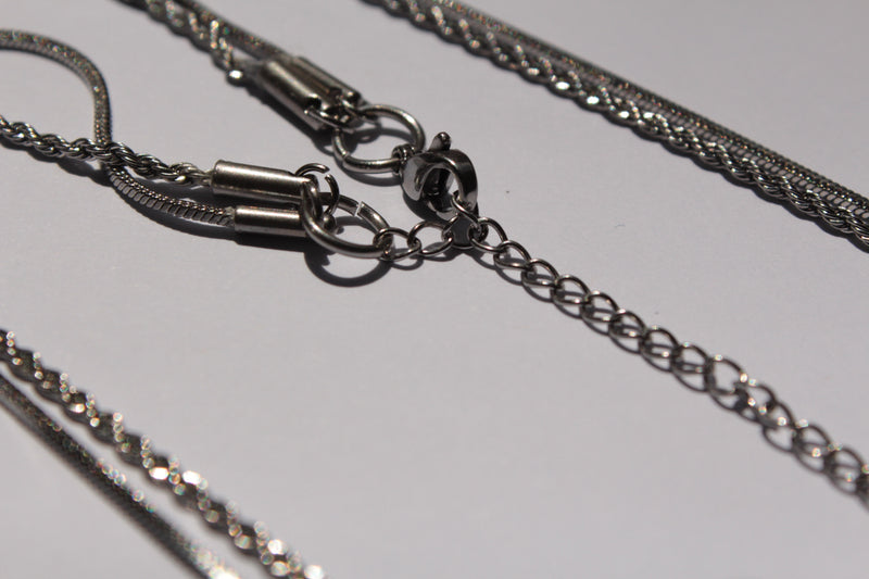 Taki |  Double Chain Necklace Silver