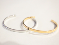 Cuff Bangle Gold -  24K Gold plated, Hypoallergenic