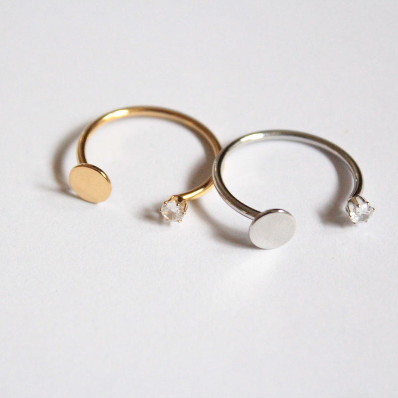 Tsukimi  | Full Moon Ring Silver