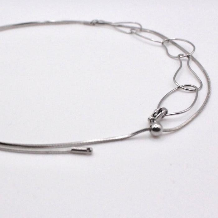 Yone  |  Long Necklace Silver