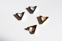 Kaku |  Triangle Hoop Earrings Gold