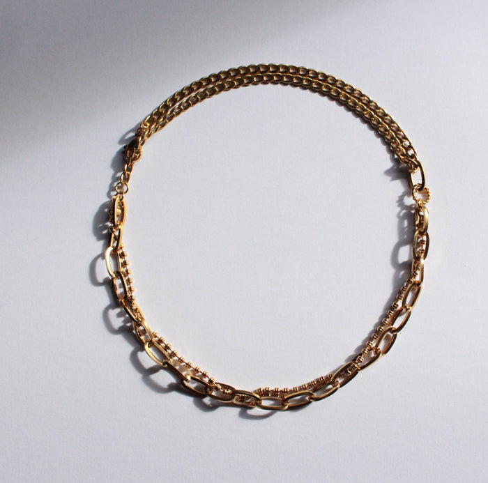 Miyu |  2 Ways Chain Necklace Gold
