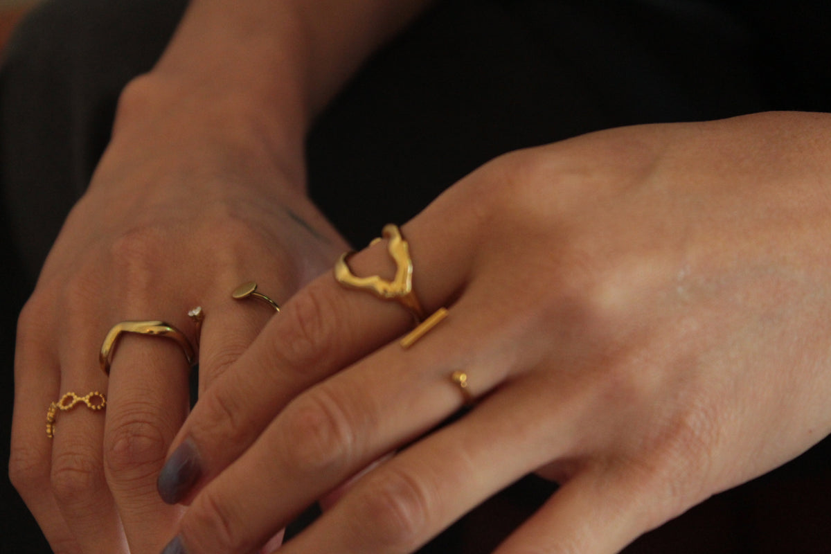 Seri  |  Line Open Ring Gold