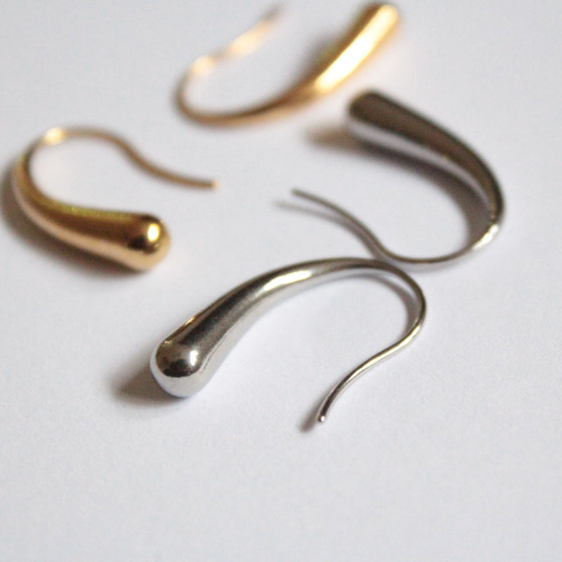Kaede |  Tear Drops Earrings Silver